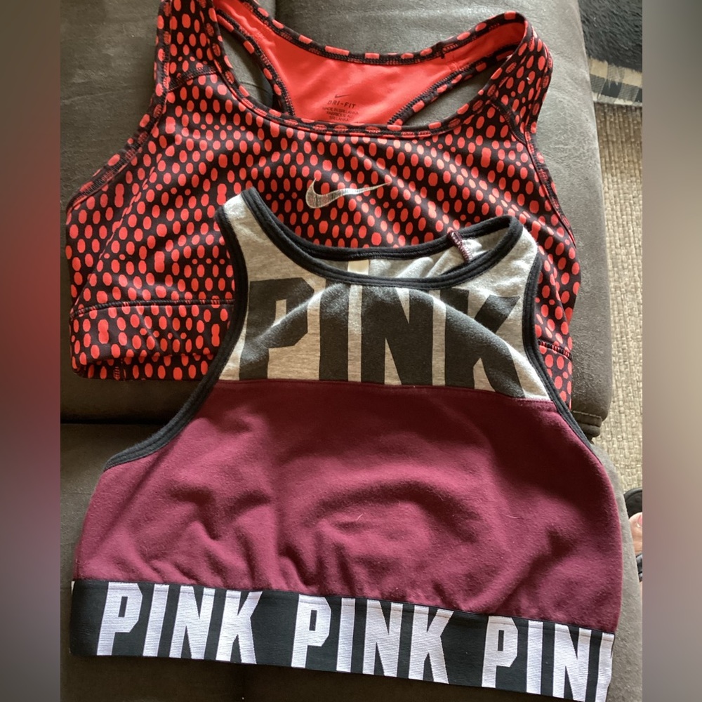 Nike and Pink Athletic Tops